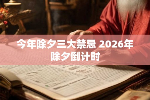 今年除夕三大禁忌 2026年除夕倒计时