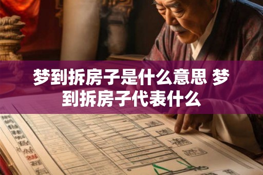 梦到拆房子是什么意思 梦到拆房子代表什么