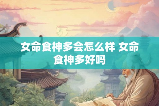 女命食神多会怎么样 女命食神多好吗 女命食神多会怎么样 女命食神多好吗