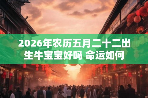 2026年农历五月二十二出生牛宝宝好吗 命运如何 2026年农历五月二十二出生牛宝宝好吗 命运如何