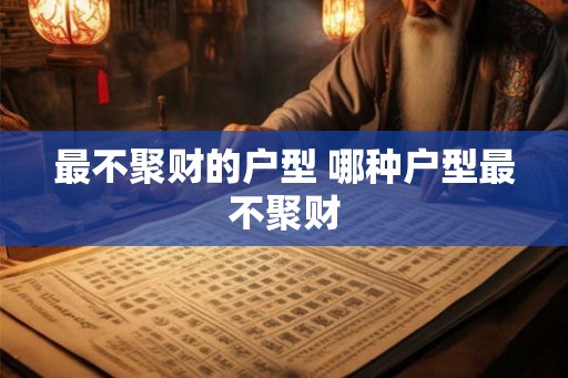 最不聚财的户型 哪种户型最不聚财 最不聚财的户型 哪种户型最不聚财
