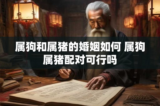 属狗和属猪的婚姻如何 属狗属猪配对可行吗