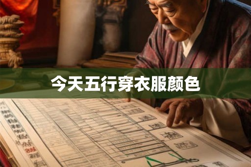 今天五行穿衣服颜色