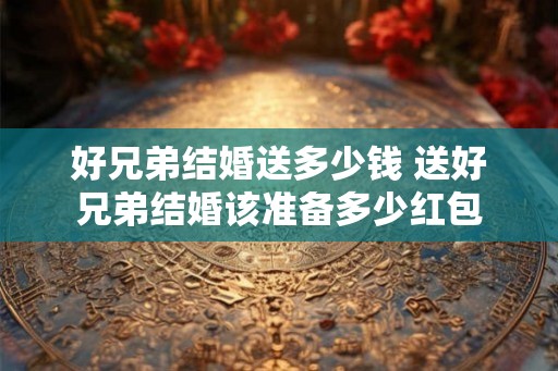好兄弟结婚送多少钱 送好兄弟结婚该准备多少红包