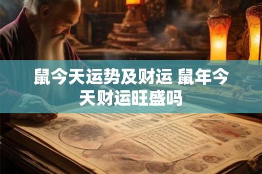 鼠今天运势及财运 鼠年今天财运旺盛吗