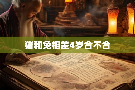 猪和兔相差4岁合不合