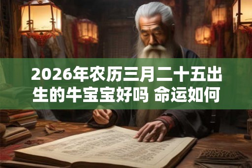 2026年农历三月二十五出生的牛宝宝好吗 命运如何 2026年农历三月二十五出生的牛宝宝好吗 命运如何