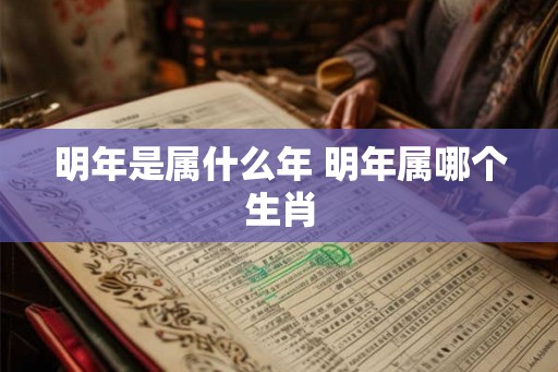 明年是属什么年 明年属哪个生肖