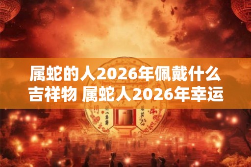属蛇的人2026年佩戴什么吉祥物 属蛇人2026年幸运色 属蛇的人2026年佩戴什么吉祥物 属蛇人2026年幸运色