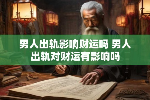 男人出轨影响财运吗 男人出轨对财运有影响吗