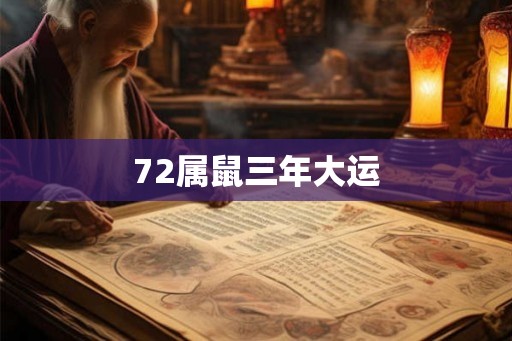 72属鼠三年大运
