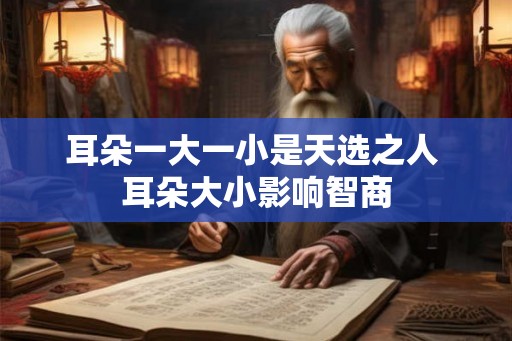 耳朵一大一小是天选之人 耳朵大小影响智商