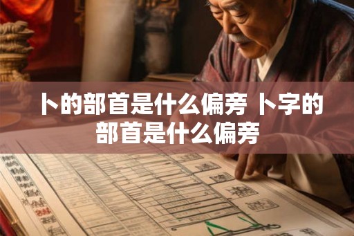 卜的部首是什么偏旁 卜字的部首是什么偏旁