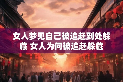 女人梦见自己被追赶到处躲藏 女人为何被追赶躲藏