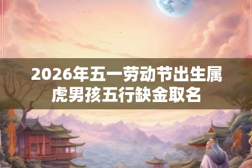 2026年五一劳动节出生属虎男孩五行缺金取名