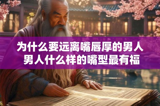 为什么要远离嘴唇厚的男人 男人什么样的嘴型最有福气