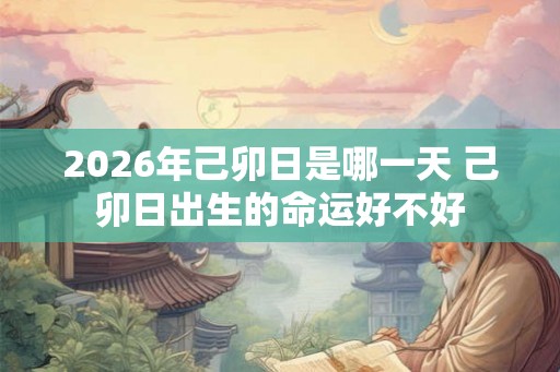 2026年己卯日是哪一天 己卯日出生的命运好不好