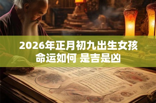 2026年正月初九出生女孩命运如何 是吉是凶 2026年正月初九出生女孩命运如何 是吉是凶