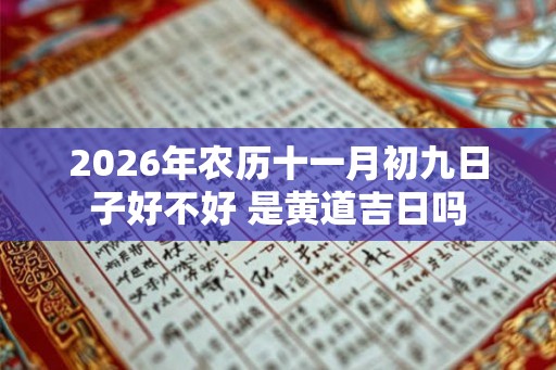 2026年农历十一月初九日子好不好 是黄道吉日吗 2026年农历十一月初九日子好不好 是黄道吉日吗