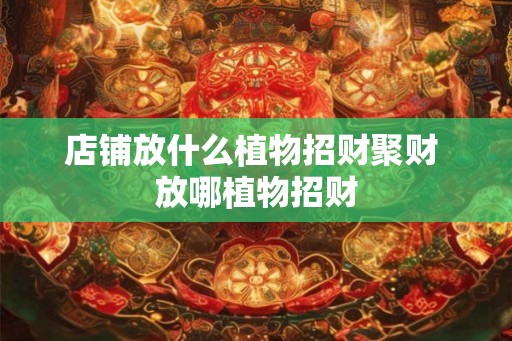 店铺放什么植物招财聚财 放哪植物招财