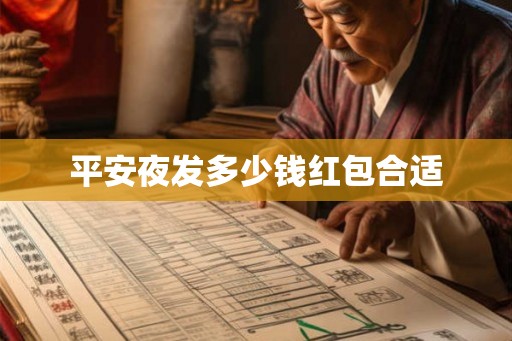 平安夜发多少钱红包合适
