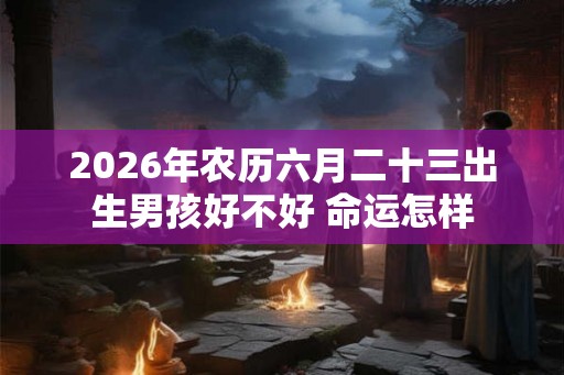 2026年农历六月二十三出生男孩好不好 命运怎样