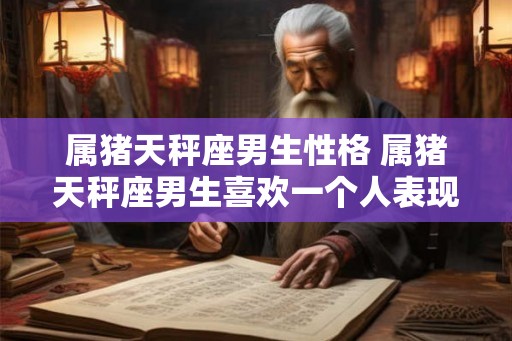 属猪天秤座男生性格 属猪天秤座男生喜欢一个人表现