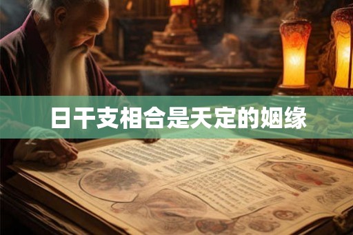 日干支相合是天定的姻缘