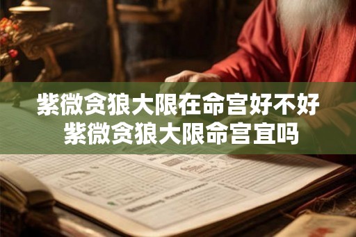 紫微贪狼大限在命宫好不好 紫微贪狼大限命宫宜吗 紫微贪狼大限在命宫好不好 紫微贪狼大限命宫宜吗