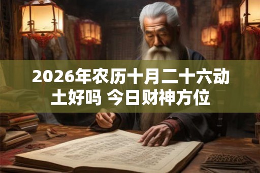 2026年农历十月二十六动土好吗 今日财神方位