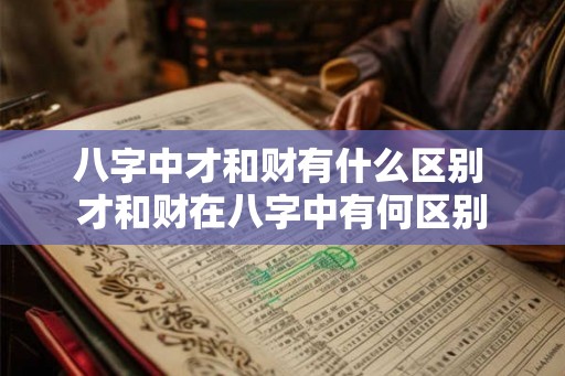 八字中才和财有什么区别 才和财在八字中有何区别