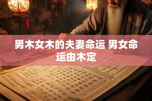 男木女木的夫妻命运 男女命运由木定 男木女木的夫妻命运 男女命运由木定