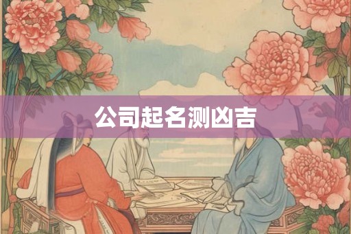 公司起名测凶吉
