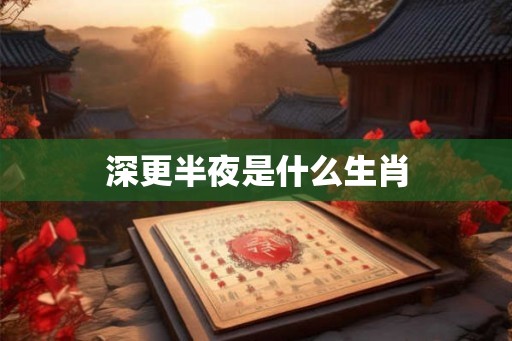 深更半夜是什么生肖
