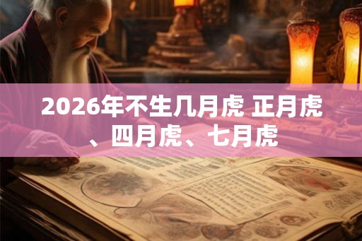 2026年不生几月虎 正月虎、四月虎、七月虎