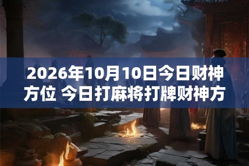 2026年10月10日今日财神方位 今日打麻将打牌财神方位