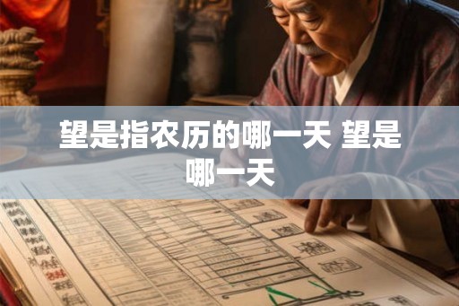 望是指农历的哪一天 望是哪一天