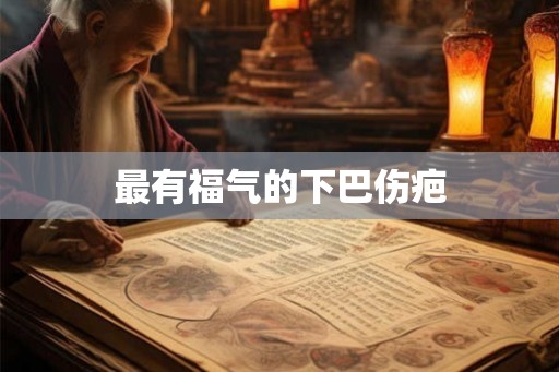 最有福气的下巴伤疤