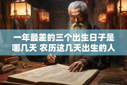 一年最差的三个出生日子是哪几天 农历这几天出生的人命比金贵 一年最差的三个出生日子是哪几天 农历这几天出生的人命比金贵