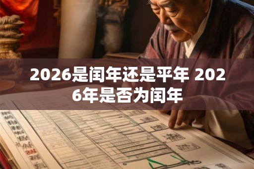 2026是闰年还是平年 2026年是否为闰年