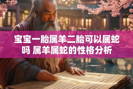 宝宝一胎属羊二胎可以属蛇吗 属羊属蛇的性格分析
