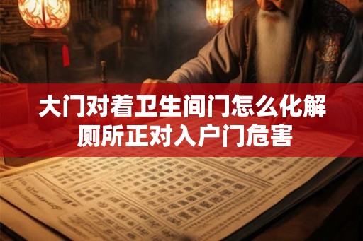 大门对着卫生间门怎么化解 厕所正对入户门危害