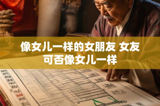 像女儿一样的女朋友 女友可否像女儿一样