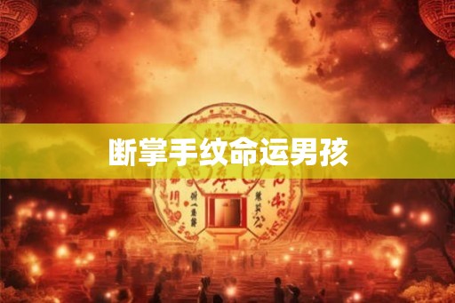 断掌手纹命运男孩 断掌手纹命运男孩