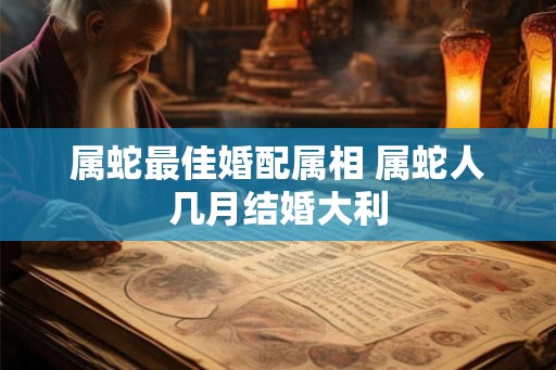 属蛇最佳婚配属相 属蛇人几月结婚大利