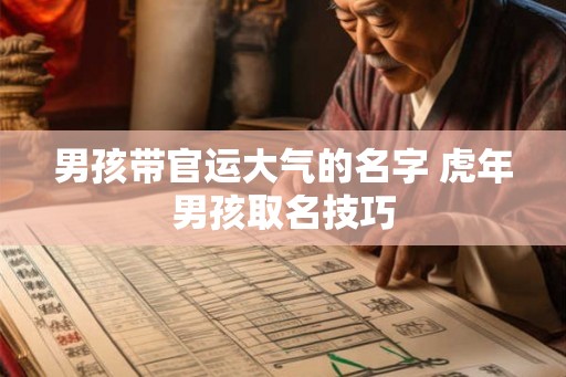 男孩带官运大气的名字 虎年男孩取名技巧 男孩带官运大气的名字 虎年男孩取名技巧