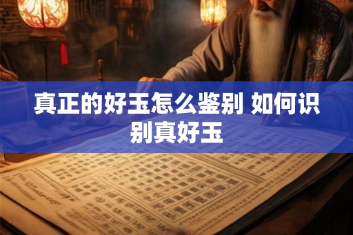 真正的好玉怎么鉴别 如何识别真好玉