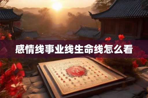 感情线事业线生命线怎么看