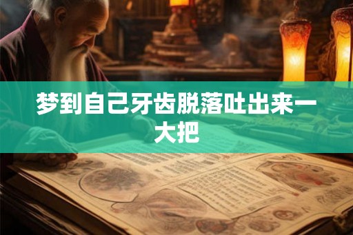 梦到自己牙齿脱落吐出来一大把