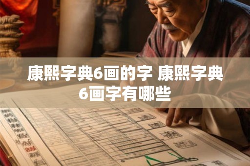 康熙字典6画的字 康熙字典6画字有哪些